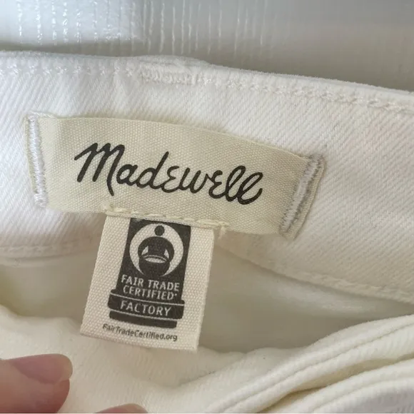 NEW WITH TAGS Madewell Plus Perfect Vintage Wide Leg Crop Jean Tile White 14W