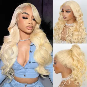 New Year Special | Blonde 3d Body Wave 360 Lace Frontal With Invisi Strap Glueless Wig