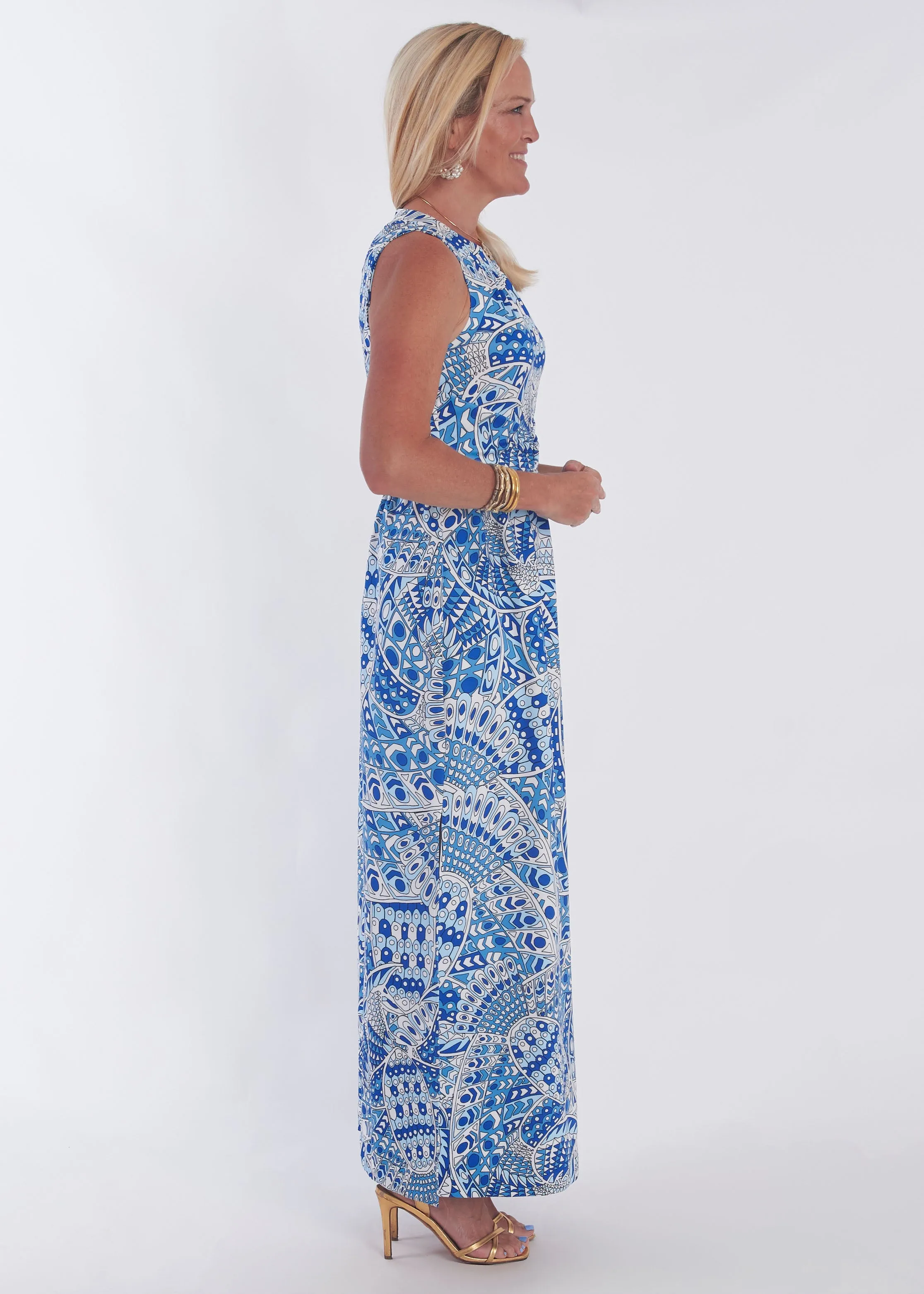 Nina Dress - Falcon Bluejay