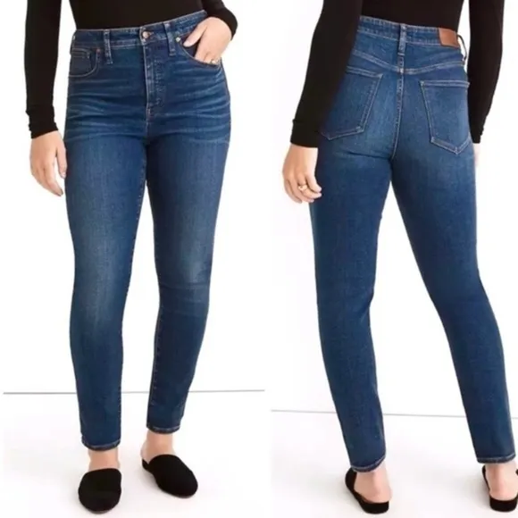 NWOT Madewell Curvy High Rise Skinny Jeans Lanette Wash 25