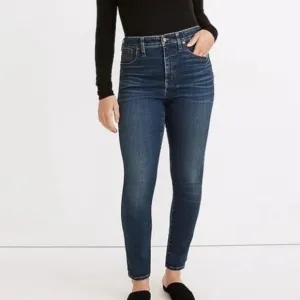 NWOT Madewell Curvy High Rise Skinny Jeans Lanette Wash 25