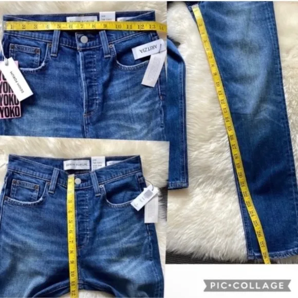 NWT ARITZIA Denim Forum Yoko High Rise Slim Jeans Size 25