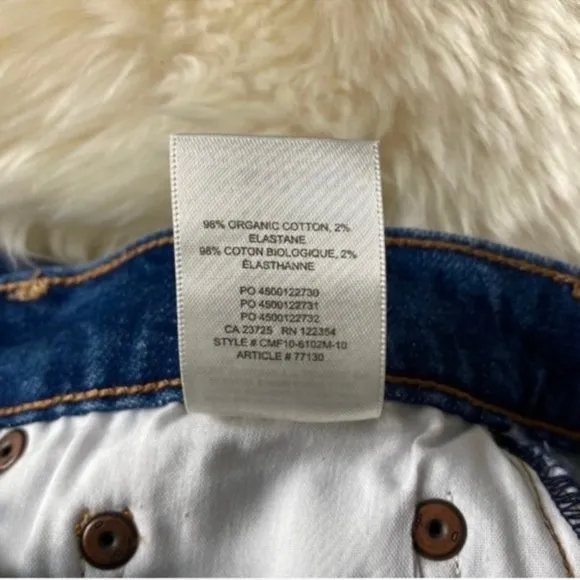 NWT ARITZIA Denim Forum Yoko High Rise Slim Jeans Size 25