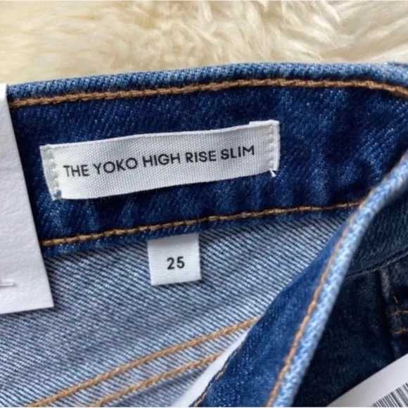 NWT ARITZIA Denim Forum Yoko High Rise Slim Jeans Size 25