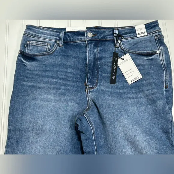 NWT Judy Blue High Rise Tummy Control 90's Straight Jeans size 15