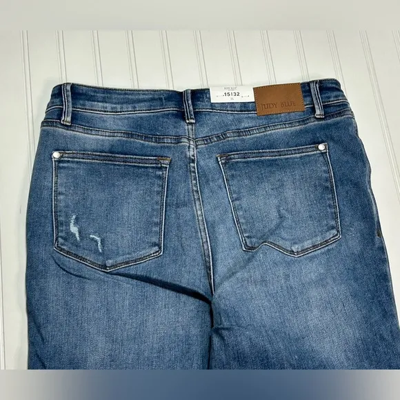 NWT Judy Blue High Rise Tummy Control 90's Straight Jeans size 15