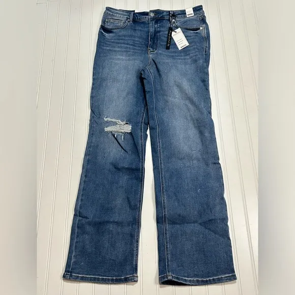 NWT Judy Blue High Rise Tummy Control 90's Straight Jeans size 15
