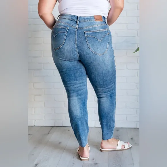 NWT Judy Blue High Rise Tummy Control Vintage Wash Skinny Jeans size 16W
