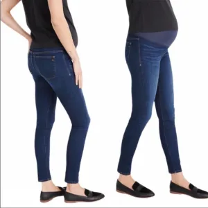NWT Madewell Maternity Over-the-Belly Maternity Skinny Jeans Size 23