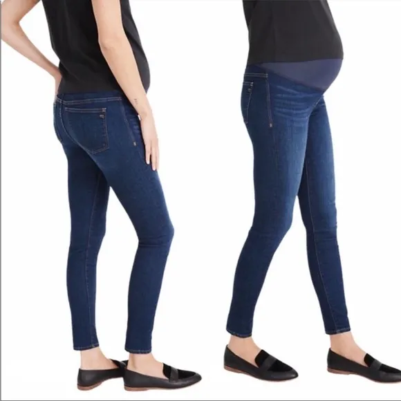 NWT Madewell Maternity Over-the-Belly Maternity Skinny Jeans Size 23