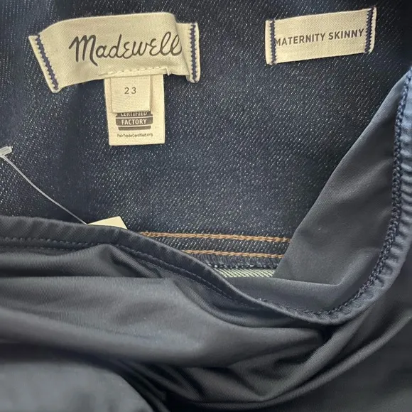 NWT Madewell Maternity Over-the-Belly Maternity Skinny Jeans Size 23