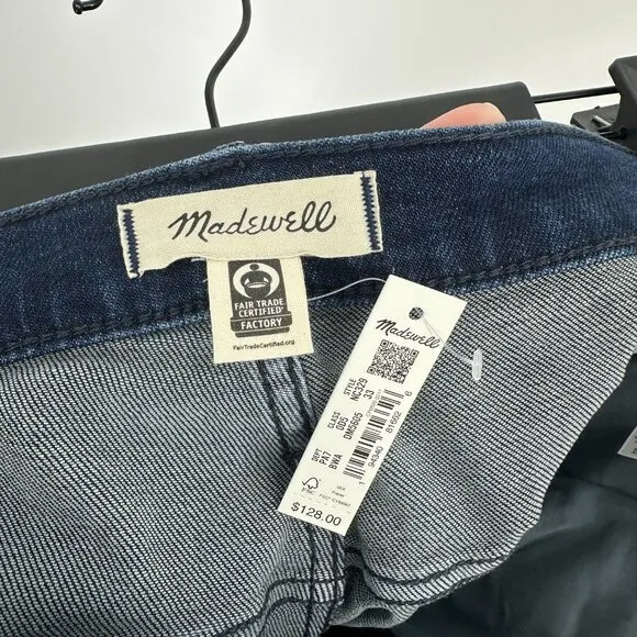 NWT Madewell The Perfect Vintage Tapered Jean Bensley Dark Wash Size 33