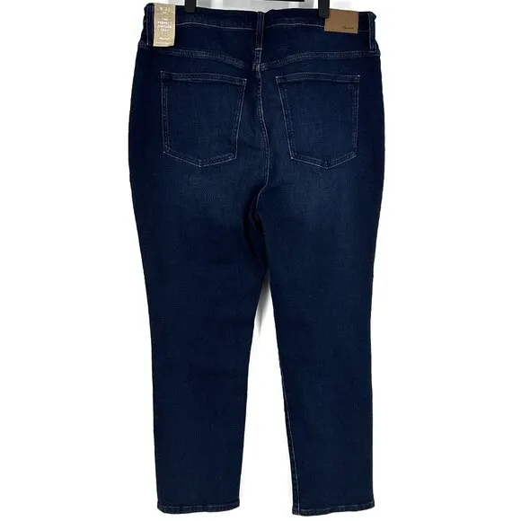NWT Madewell The Perfect Vintage Tapered Jean Bensley Dark Wash Size 33