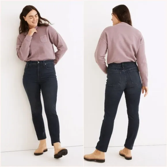 NWT Madewell The Perfect Vintage Tapered Jean Bensley Dark Wash Size 33
