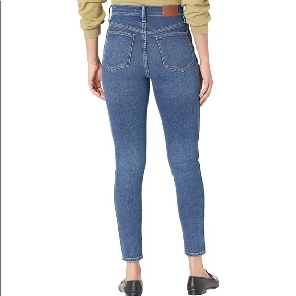 NWT Madewell Women's 10'' High Rise Skinny Jeans, Wendover, Blue, 31