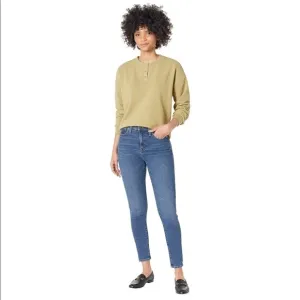 NWT Madewell Women's 10'' High Rise Skinny Jeans, Wendover, Blue, 31