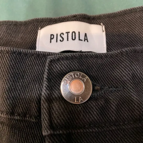 NWT! Pistola Womens Keaton High RiseSlim Denim Straight Leg Jeans Taurus, Sz 28
