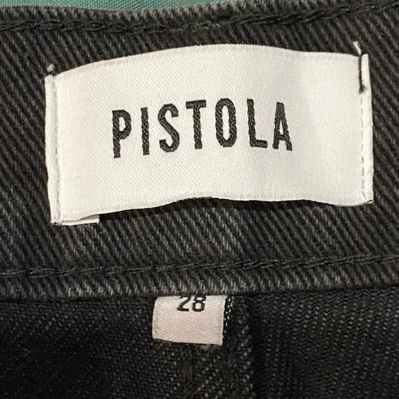 NWT! Pistola Womens Keaton High RiseSlim Denim Straight Leg Jeans Taurus, Sz 28