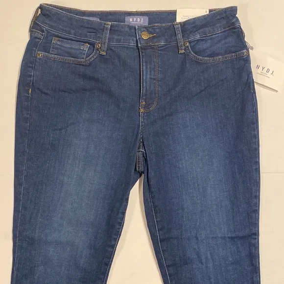 NYDJ SZ 12 Skinny Denim Blue Jeans Medium Wash New D30