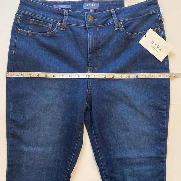 NYDJ SZ 12 Skinny Denim Blue Jeans Medium Wash New D30