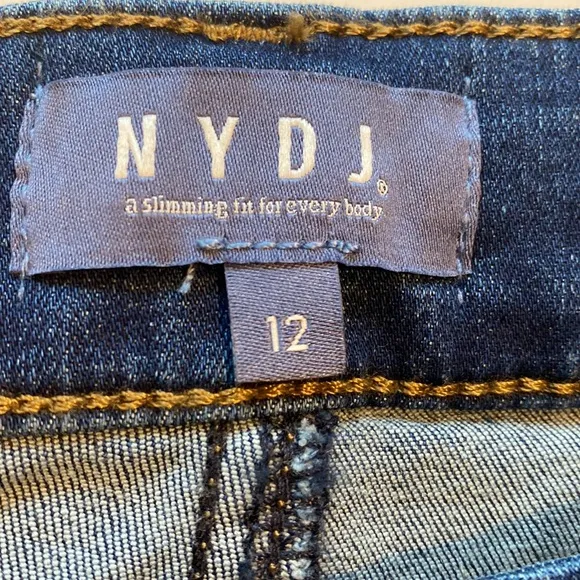 NYDJ SZ 12 Skinny Denim Blue Jeans Medium Wash New D30