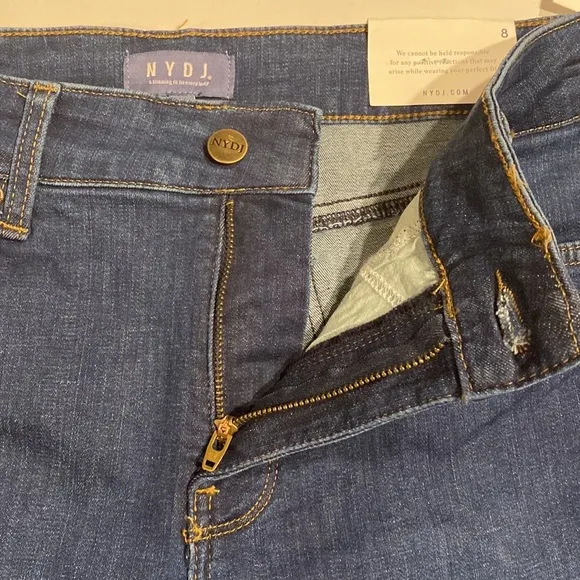 NYDJ SZ 12 Skinny Denim Blue Jeans Medium Wash New D30
