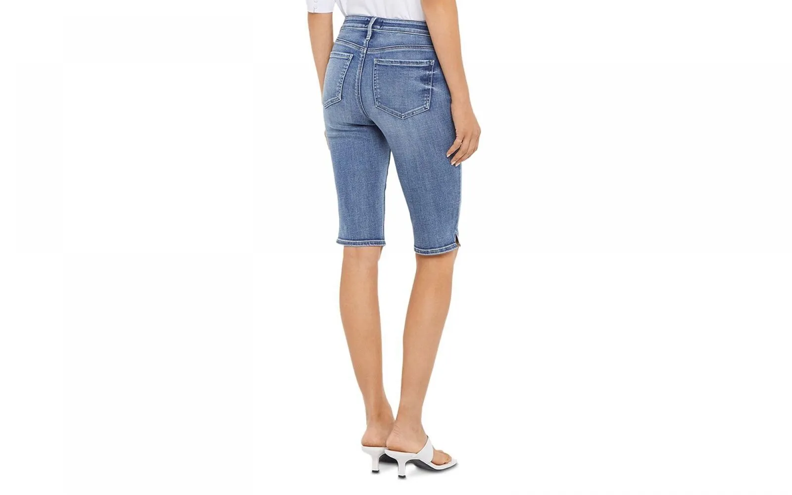 NYDJ Womens High Rise Knee-Length Denim Shorts MATKCP8200