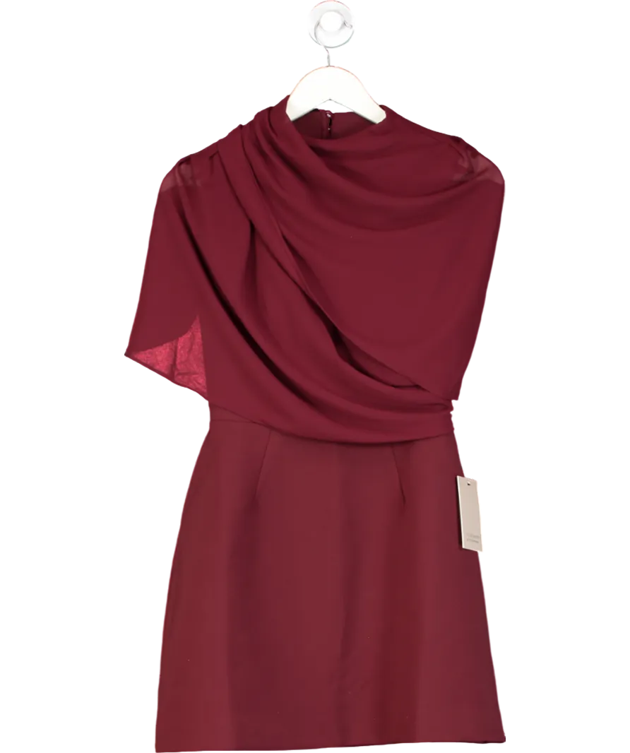 Odd Muse Red The Ultimate Muse Gathered Mini Dress UK XS