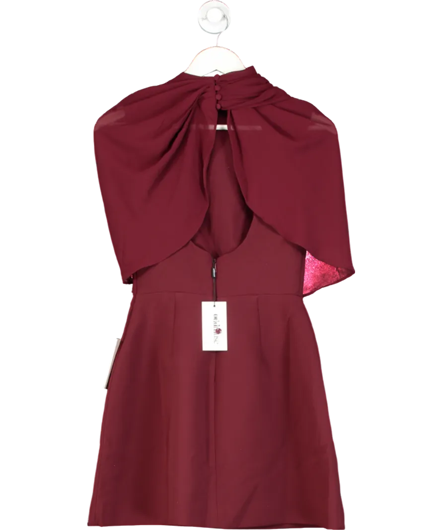 Odd Muse Red The Ultimate Muse Gathered Mini Dress UK XS