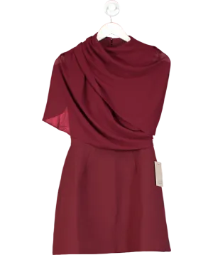 Odd Muse Red The Ultimate Muse Gathered Mini Dress UK XS