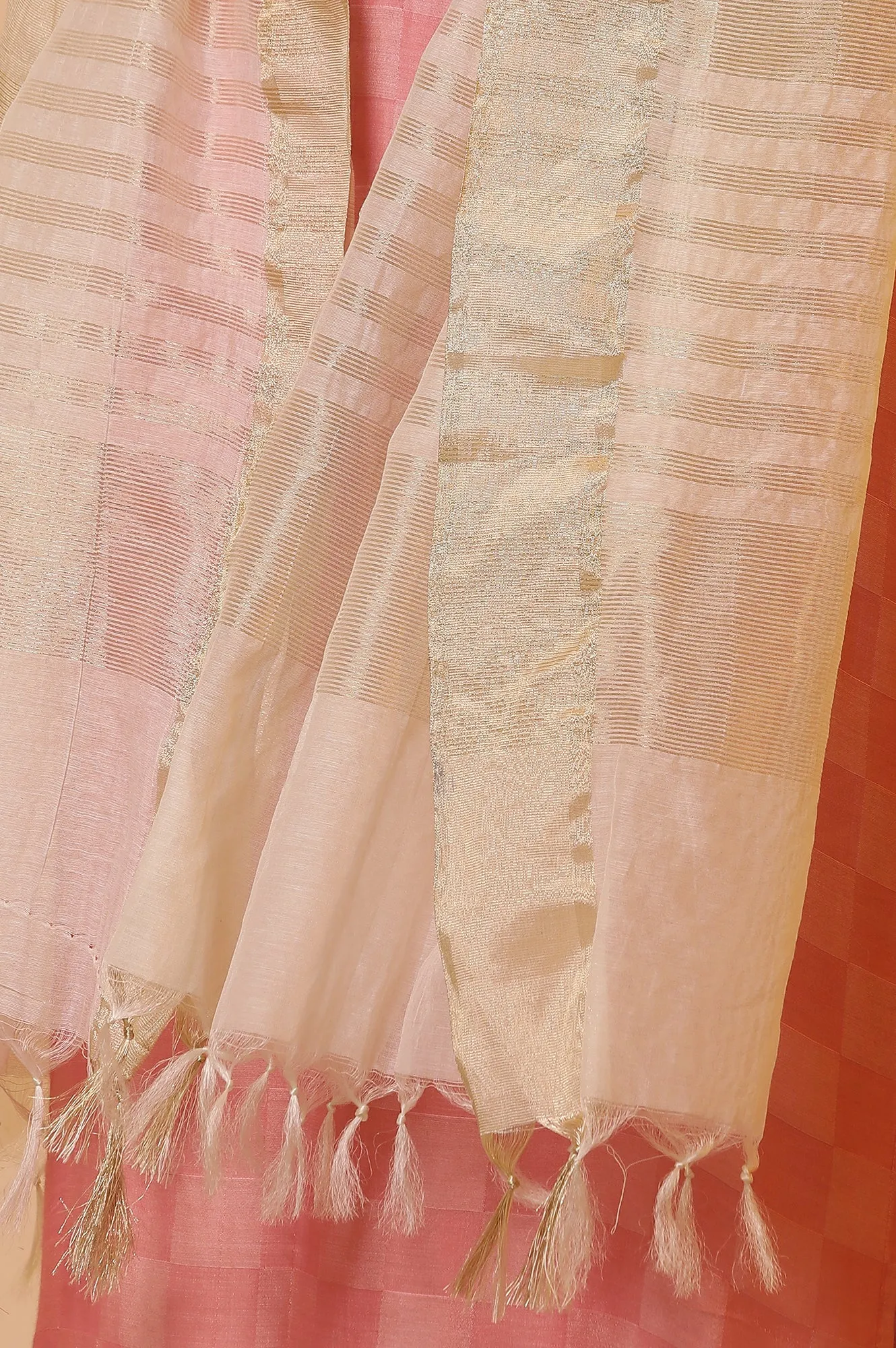 Off-White Banarasi Yarn-Dyed Dupatta