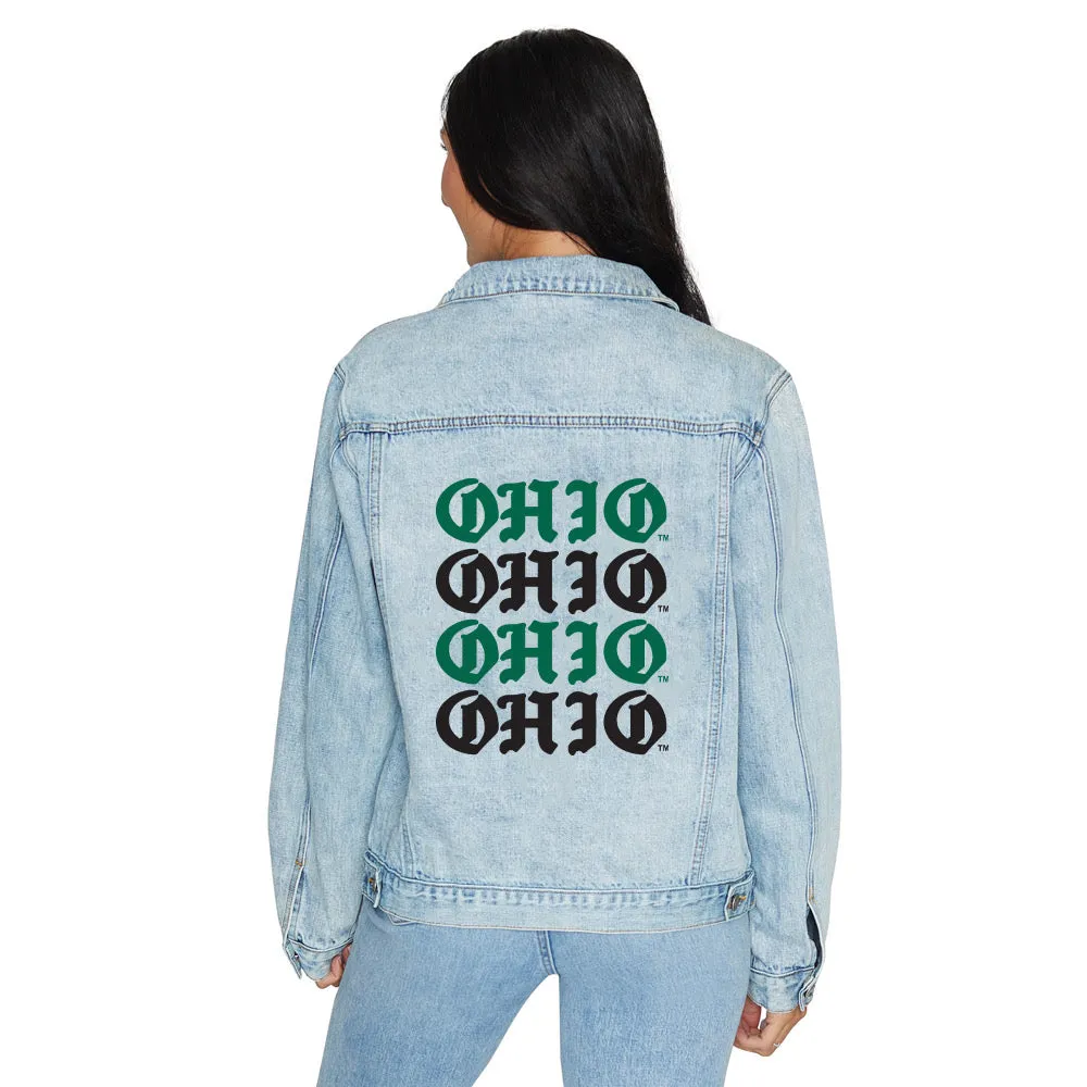 Ohio Bobcats Gothic Denim Jacket