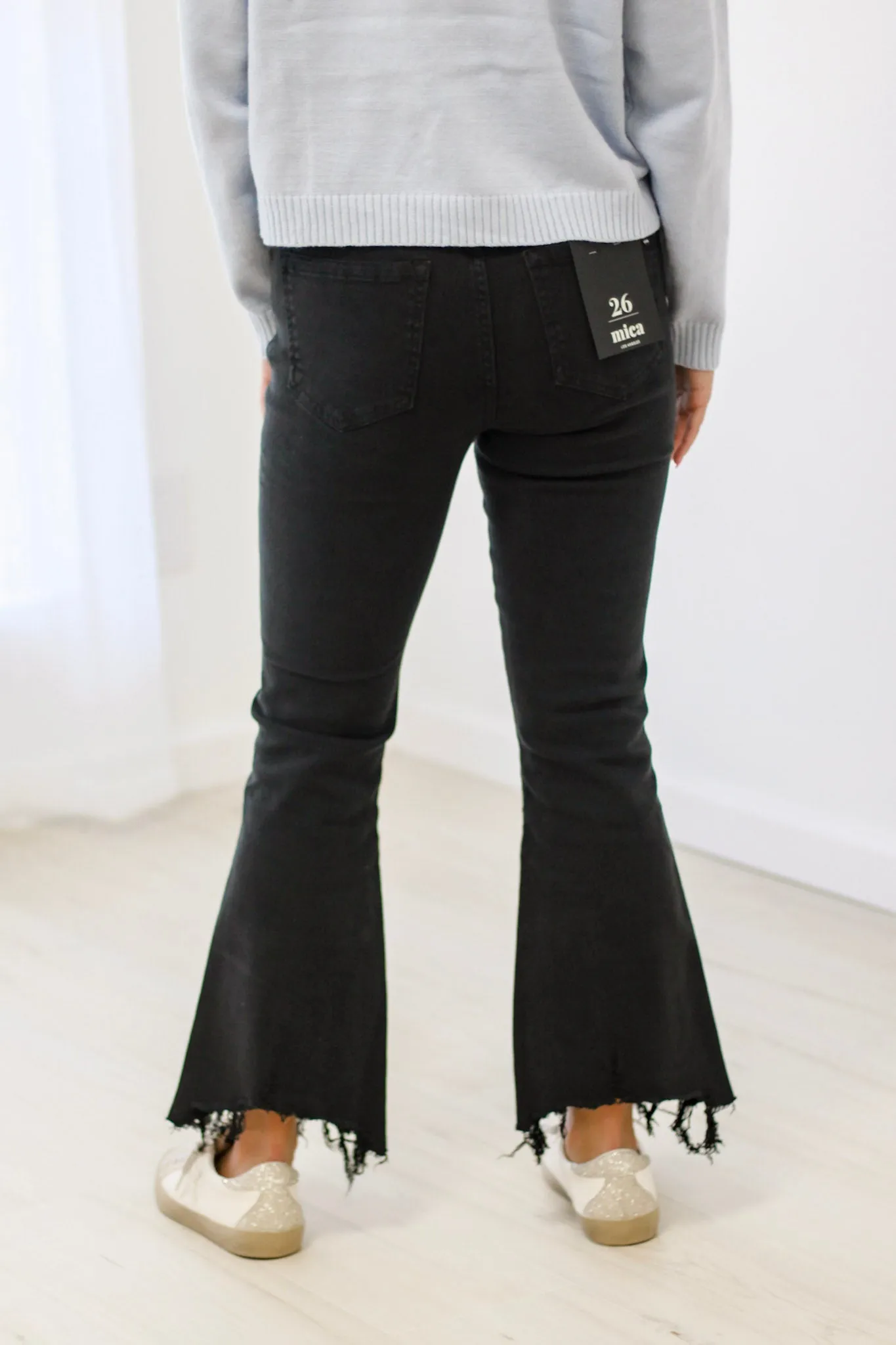 Our Favorite Flare Black Mica Jeans