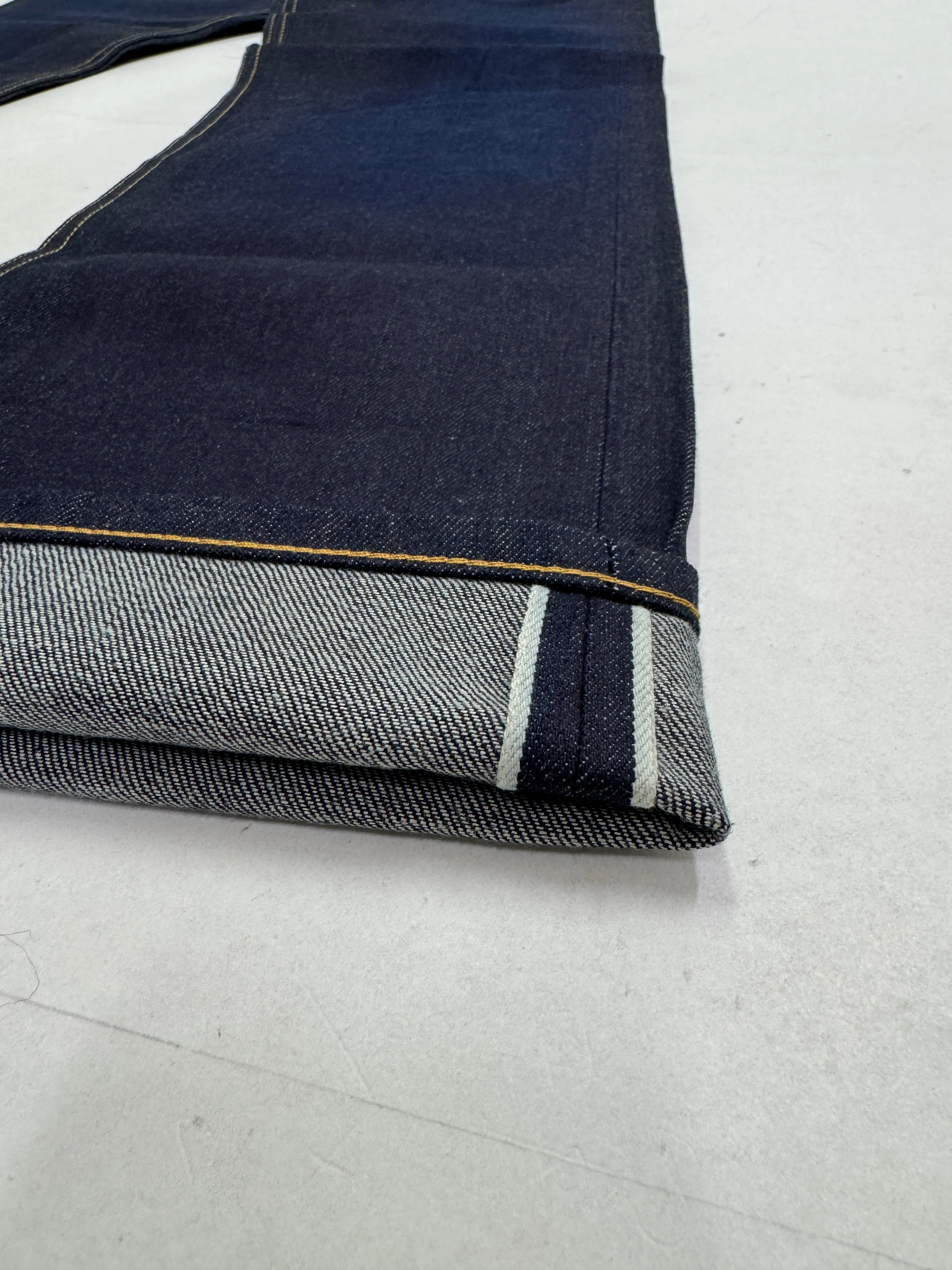 Pace Limited Edition W33 L34 cimosa jeans nuovo Deadstock red line selvedge