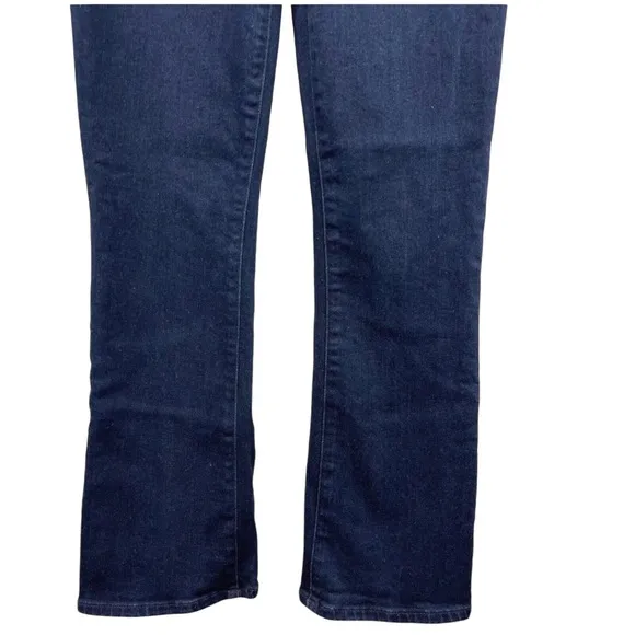 PAIGE Claudine Fidelity Indigo Mid Rise Ankle Cropped Flare Jeans 26