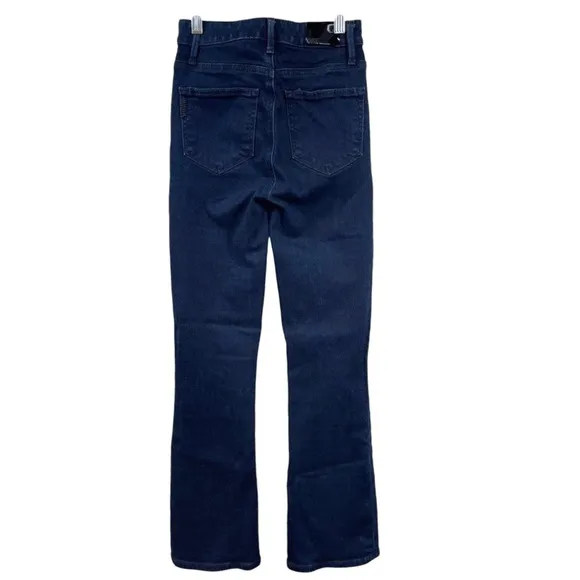 PAIGE Claudine Fidelity Indigo Mid Rise Ankle Cropped Flare Jeans 26