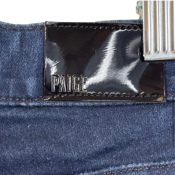 PAIGE Claudine Fidelity Indigo Mid Rise Ankle Cropped Flare Jeans 26