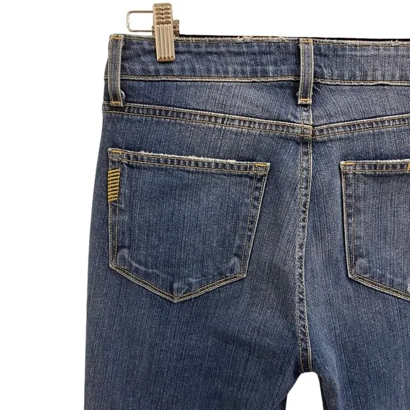 Paige Hoxton Ankle Peg Low Rise Jeans Lexington Destructed