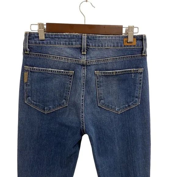 Paige Hoxton Ankle Peg Low Rise Jeans Lexington Destructed