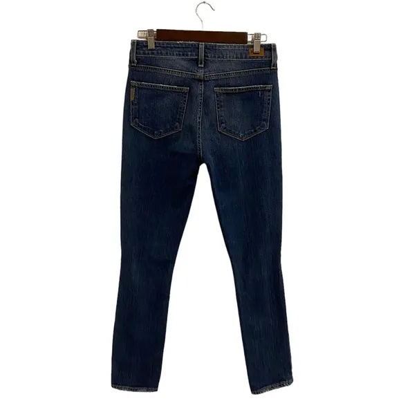 Paige Hoxton Ankle Peg Low Rise Jeans Lexington Destructed