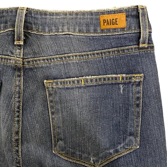 Paige Hoxton Ankle Peg Low Rise Jeans Lexington Destructed