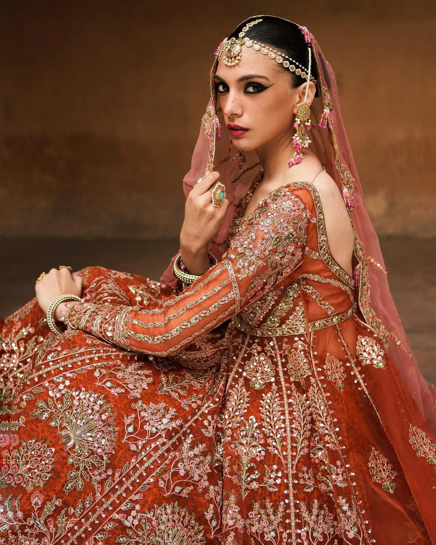 Pakistani Bridal Pishwas Frock and Royal Sharara Dress