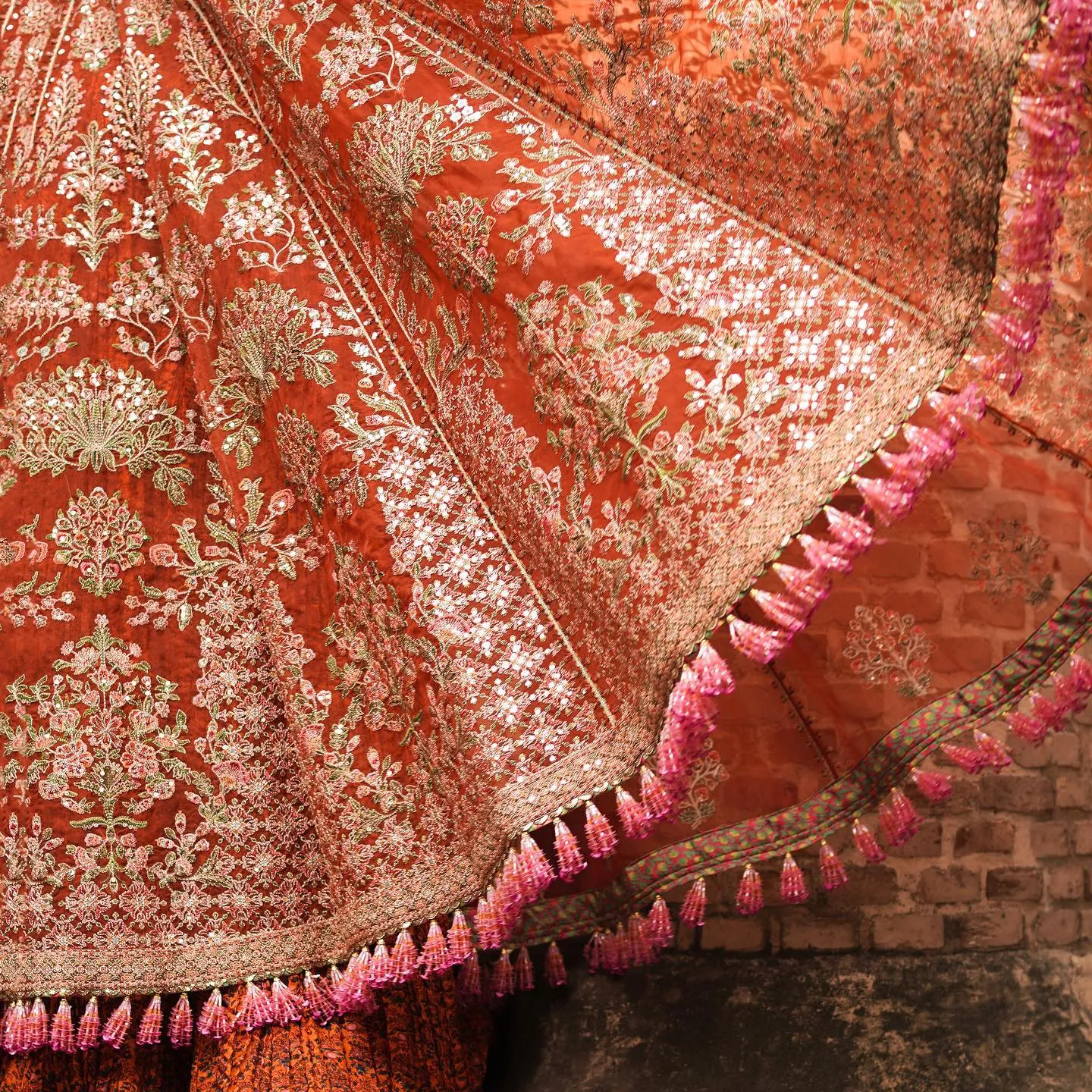 Pakistani Bridal Pishwas Frock and Royal Sharara Dress