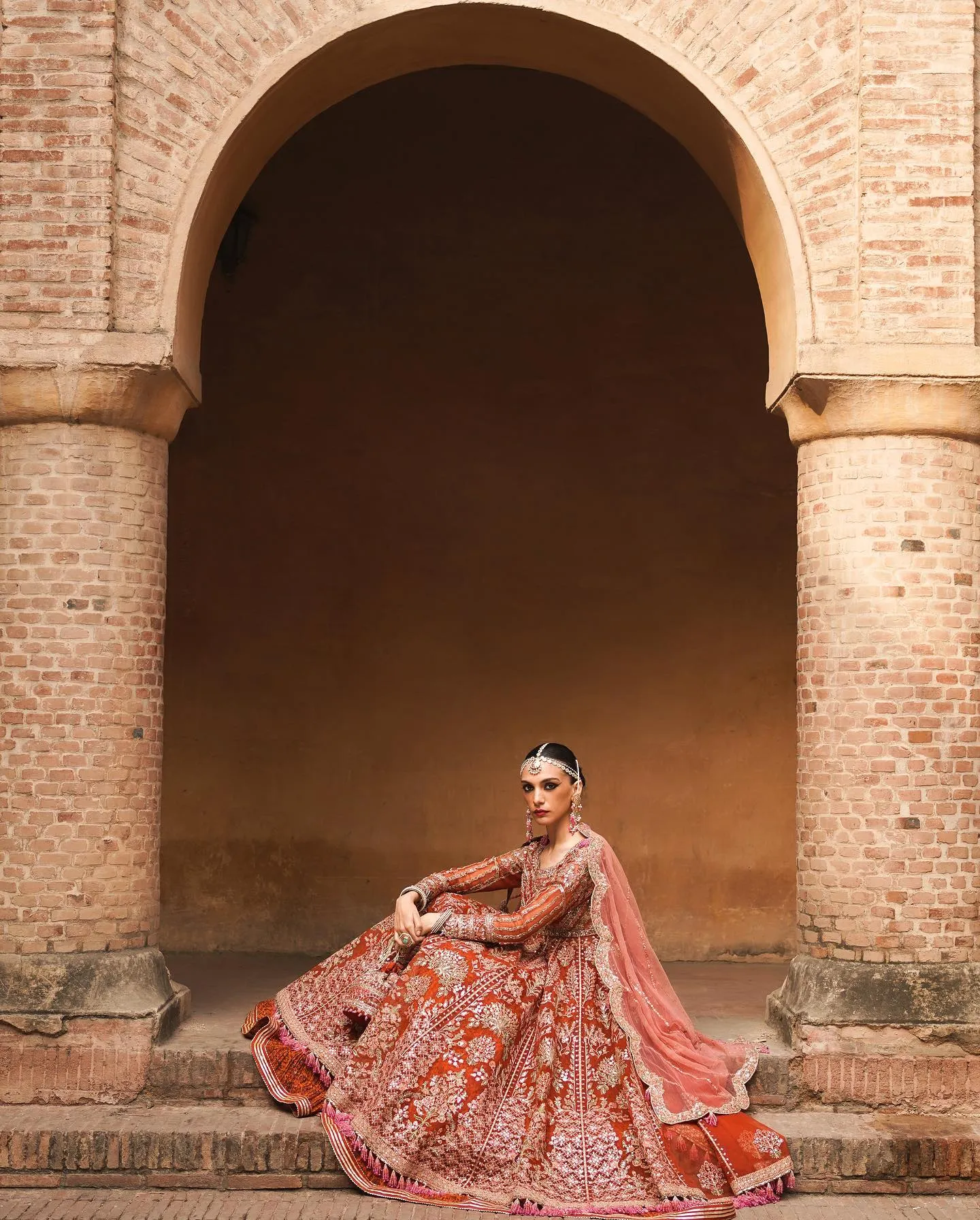 Pakistani Bridal Pishwas Frock and Royal Sharara Dress