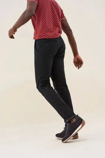 PANTALONES ANDY SLIM CHINOS CON CINTURÓN DE REGALO NEGROS