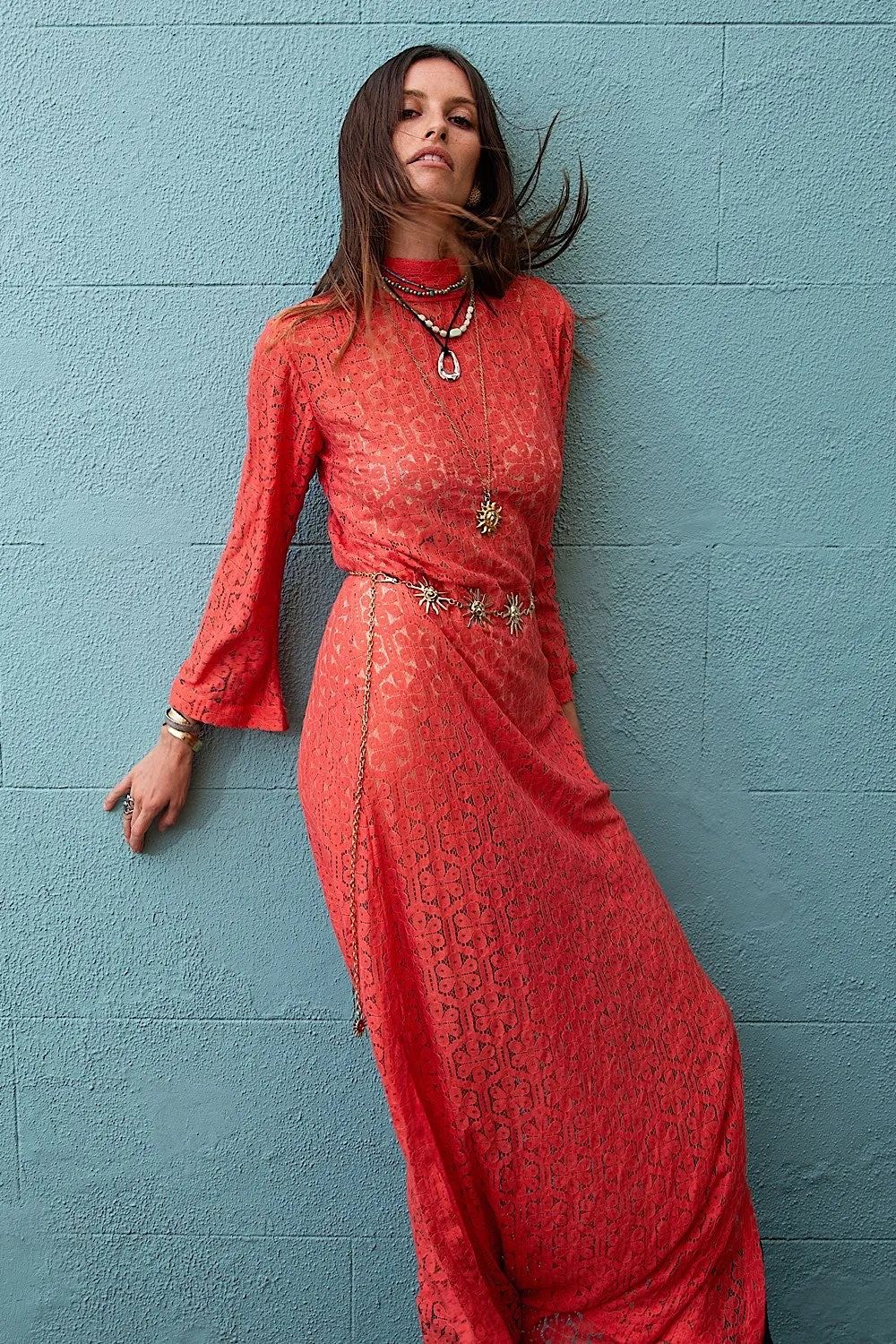 Peace In The Valley Lace Maxi Dress