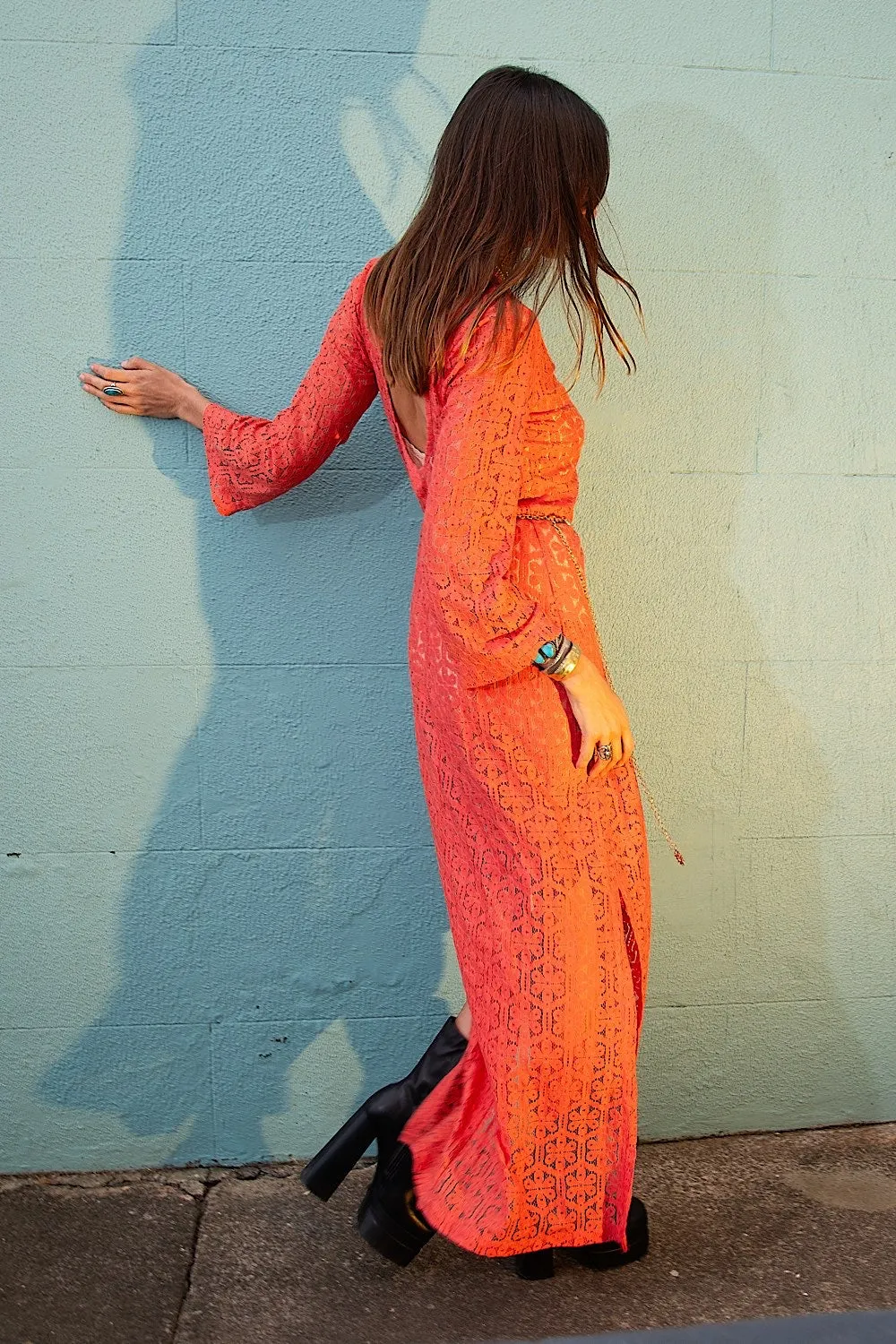 Peace In The Valley Lace Maxi Dress