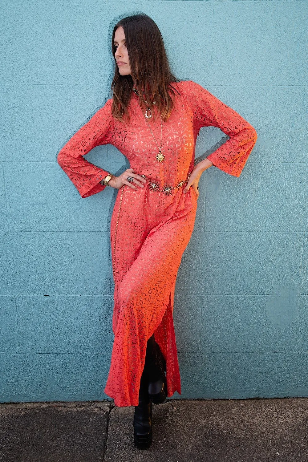 Peace In The Valley Lace Maxi Dress