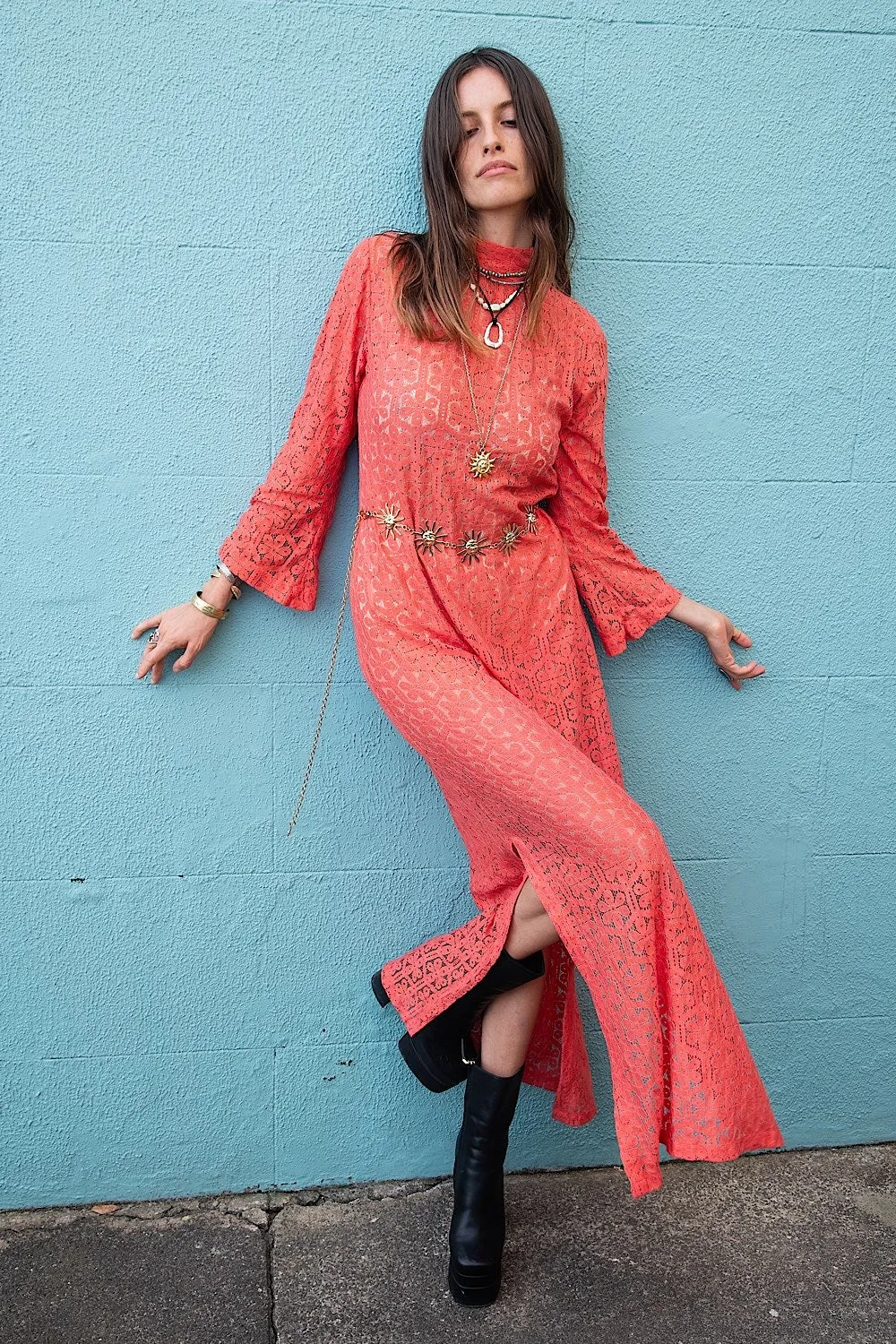 Peace In The Valley Lace Maxi Dress