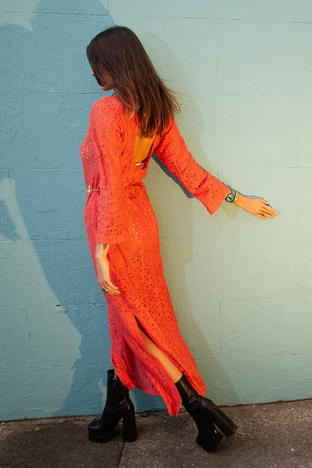 Peace In The Valley Lace Maxi Dress